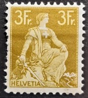 SWITZERLAND 1908 - MLH - Sc# 145 - 3Fr - Teeth On Left Edge Slightly Damaged! - Ongebruikt