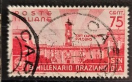 ITALIA / ITALY 1936 - Canceled - Sc# 363 - 75c - Mill. Oraziano - Used