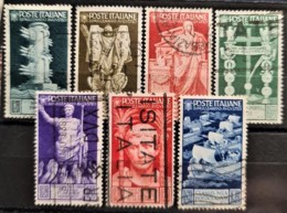 ITALIA / ITALY 1937 - Canceled - Sc# 377, 378, 379, 380, 382, 383, 384 - Gebraucht