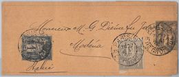 50616  - FRANCE - POSTAL HISTORY - NEWSPAPER WRAPPER Bande Journal To MODENA Italy 1891 - Giornali