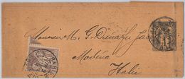 50619  - FRANCE - POSTAL HISTORY - NEWSPAPER WRAPPER Bande Journal To MODENA Italy 1891 - Journaux