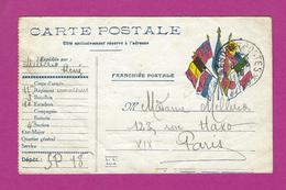 CARTE FRANCHISE MILITAIRE TRESOR ET POSTE 18 - WW I