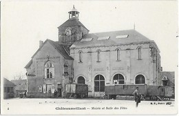CHER 18 - CHATEAUMEILLANT - Mairie Et Salle Des Fêtes -Basilique Notre-Dame Des Enfants - Monument Zoé Berger - 3 Cartes - Châteaumeillant