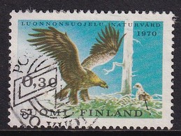 Finland 1970, Bird Minr 667 Vfu (some Paperremains On The Back) - Usati