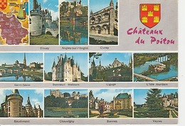 20 / 5 / 254. -    CHÂTEAUX  DU  POITOU  -  CPM  MULTIVUES. - Poitou-Charentes