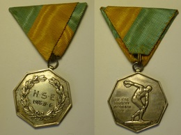 Hongrie Hungary Ungarn 1908 NSE Argent / Silver Médaille SGA " Common Sense Lives In A Trained Body " - Andere Landen