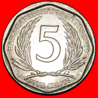 · ROUND (2002-2019): EAST CARIBBEAN TERRITORIES ★ 5 CENTS 2010 MINT LUSTER! DISCOVERY COIN! LOW START ★ NO RESERVE! - Oost-Caribische Staten