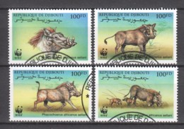 Djibouti 2000 Mi 678-681 WWF - WARTHOG - Used Stamps