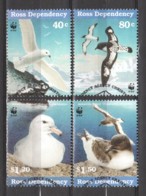 Ross Dependency 1997 Mi 50-53 WWF - SEA BIRDS - Used Stamps