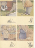 CPM - ELEPHANTS Never FORGET - Illustration Taken / Graham Percy 1991 - Lot De 12 Vues - Edition Santoro Graphics Ltd - Elephants