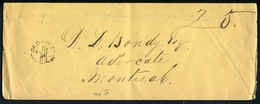 CANADA - LETTRE DE CEDARS LE 21/8/1869 POUR MONTREAL - TB & RARE - ...-1851 Voorfilatelie