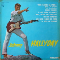 JOHNNY HALLYDAY - 25 Cm - 33T - Disque Vinyle - Viens Danser Le Twist - 76534.b - Rock