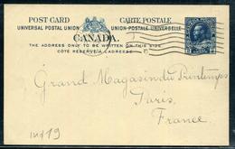 CANADA - CP DE GEORGES V , 2 C. BLEU DE QUEBEC LE 2/4/1914 POUR PARIS - TB & RARE - 1903-1954 Kings