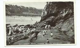 Postcard Cornwall Newquay Childrens Pool Rp Posted 1953 2 Reigns Of Stamp - Newquay