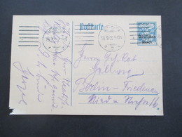 1920 Bayern / DR Bayern Abschied GA P128 Aus München Unbeanstandet Nach Berlin An Herrn Geheimrat Hellwig - Entiers Postaux