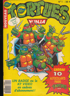 Lot De BD Tortue Ninja  -- N° 1 A N° 6 + 1 Poster Geant  Et 1 Album PANINI Non Complet  ( 1990 ) - Lots De Plusieurs BD