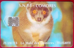 25 Units Le Maki Des Comores ( SC7 Without Moreno Logo- Control Number Bottom Right ) " - Comoren