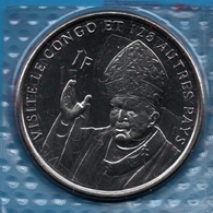 CONGO 1 FRANC 2004 (Jean Paul II) Pope John Paul II's Visit KM# 21 LION - Congo (République Démocratique 1998)