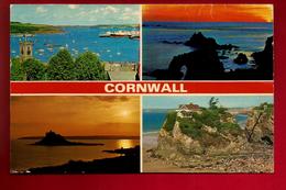 CP Angleterre Cornwall Multivue Falmouth Land's End Newquay St Michaael's Mount - Ed E.T.W. Dennis C. 3336 - Falmouth