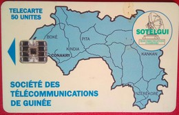 Guinea 50 Units Map - Guinée