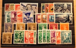 Suisse Switzerland -  4 Series + 17 Stamps Pro Patria / Juventus * (MH) - Lotes/Colecciones