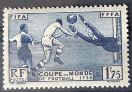 FRANCE / YT 396 / FOOTBALL - COUPE DU MONDE - SPORT - FIFA - GOAL - FFFA / NEUF ** / MNH - 1938 – Francia