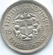 United Kingdom / Great Britain - 1937 - 3 Pence - George V - KM848 - F. 3 Pence