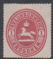 German States - Braunschweig Scott 24 1865 1 Gr Carmine,Mint - Braunschweig