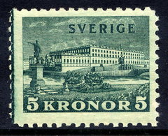 SWEDEN 1931 Royal Palace  5 Kr.. MNH / **.  Michel 215a; Facit 233a Cat. SEK 2,500 . - Unused Stamps