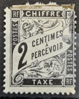 FRANCE 1882 - Canceled - YT 11 - Chiffre Taxe 2c - 1859-1959 Used