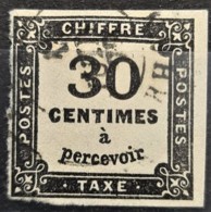 FRANCE 1878 - Canceled - YT 6 - Chiffre Taxe 30c - 1859-1959 Used