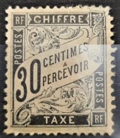 FRANCE 1881 - Canceled - YT 18 - Chiffre Taxe 30c - Repaired On Upper Right Corner! - 1859-1959 Postfris