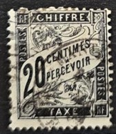 FRANCE 1882 - Canceled - YT 17 - Chiffre Taxe 20c - 1859-1959 Used