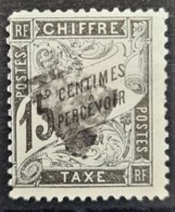 FRANCE 1882 - Canceled - YT 16 - Chiffre Taxe 15c - 1859-1959 Gebraucht