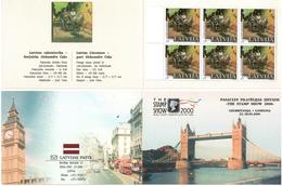 Latvia 2000 .  London 2000. Caks, V: 40. Booklet Of 6.   Michel  # 518 MH - Lettland