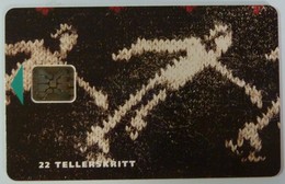 USA / NORWAY - Chip - Issued In USA By AT&T - Sticker On Reverse - Lillehammer '94 - 22 Units - Mint - RRR - [2] Chip Cards