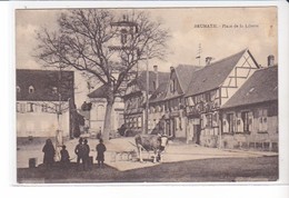 CPA Old Pc France Bas Rhin Brumath Place De La Liberté 1922 - Brumath