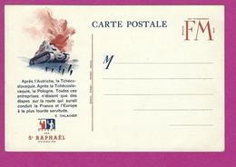 CARTE FRANCHISE MILITAIRE ST RAPHAEL QUINQUINA NEUVE - 2. Weltkrieg 1939-1945