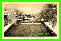 GRANBY, QUÉBEC - LA PETITE DAM SUR LA RIVIÈRE YAMASKA  EN HIVER - PECO - - Granby