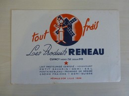 Produits RENEAU, CUINCY (Nord), Lot De 2 Buvards Anciens, Ref 1854 ; BU 04 - Autres & Non Classés