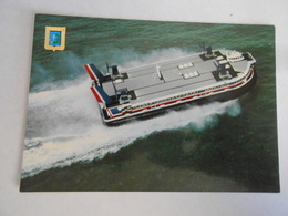 CP THEME TRANSPORTS /HOVERCRAFT GEANT (assure Le Service Entre Entre LA FRANCE Et L'ANGLETERRE - Luftkissenfahrzeuge