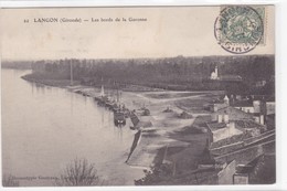 Delcampe - LANGON - Les Bords De La Garonne - Langon