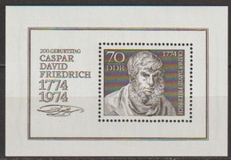 DDR 1974 MiNr.1962 Block 40  ** Postfr. 200.Geb. Caspar David Friedrich ( A1350) Günstige Versandkosten - 1971-1980