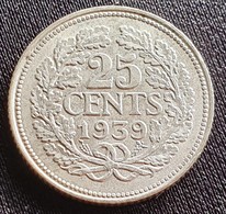 NETHERLANDS  25 CENTS 1939 - 25 Cent