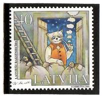 Latvia 2001 . K.Skalbe (Smoking Cat). 1v: 40 . Michel # 549 - Latvia