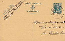 DDX 177 - La GAUME - Entier Houyoux SIGNEULX 1929 à LA ROCHE - Origine LATOUR (Ruette) Et RAMONT (Baconfoy Tenneville) - Tarjetas 1909-1934