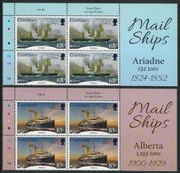 GUERNSEY -EUROPA 2020 -"ANTIGUAS RUTAS POSTALES -ANCIENT POSTAL ROUTES.-SERIE 2 V En BLOCS De 4.- CH - 2020