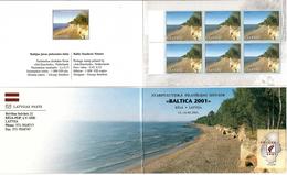 Latvia 2001 . Baltica 2001. Baltic Coast, V: 15. Booklet Of 6.   Michel # 551  MH - Lettonia