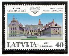 Latvia 2001 . Cesvaine, Perf:13, H=28.5 From Bklt.   Michel # 555 C - Letland