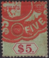 Straits Settlements     .    SG   .    212d  Die II  Fiscal    .     O   .   Cancelled .   /   .   Gebruikt - Straits Settlements